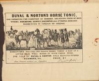 [ADVERTISING]. A group of 3 broadsides promoting oils, linaments, and tonics for humans and animals, comprising: