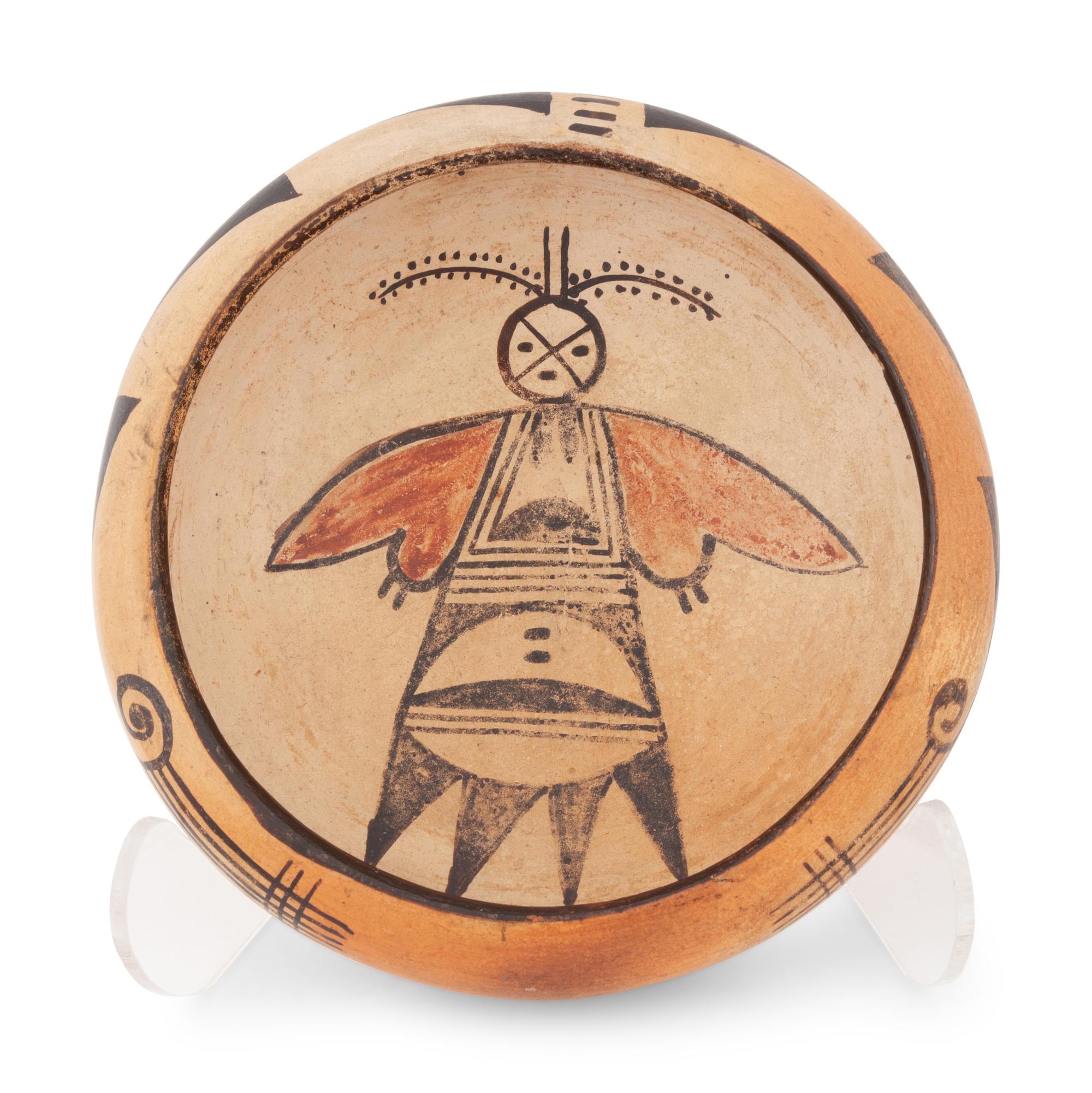 Pottery Bowl, with Butterfly