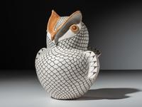 Monumental Pottery Owl