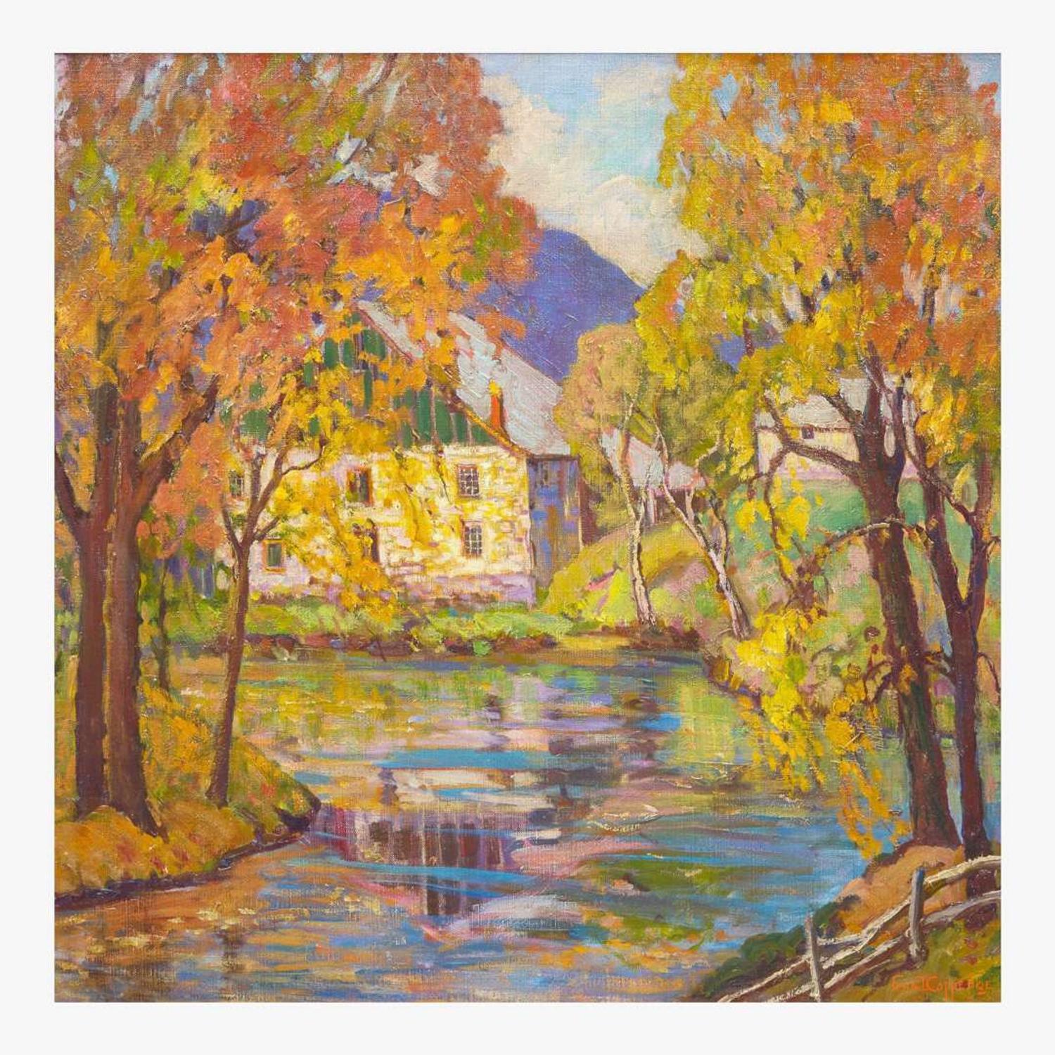 Fern Isabel Coppedge (American, 1883–1951) The Mill at Bowman's Hill (October)