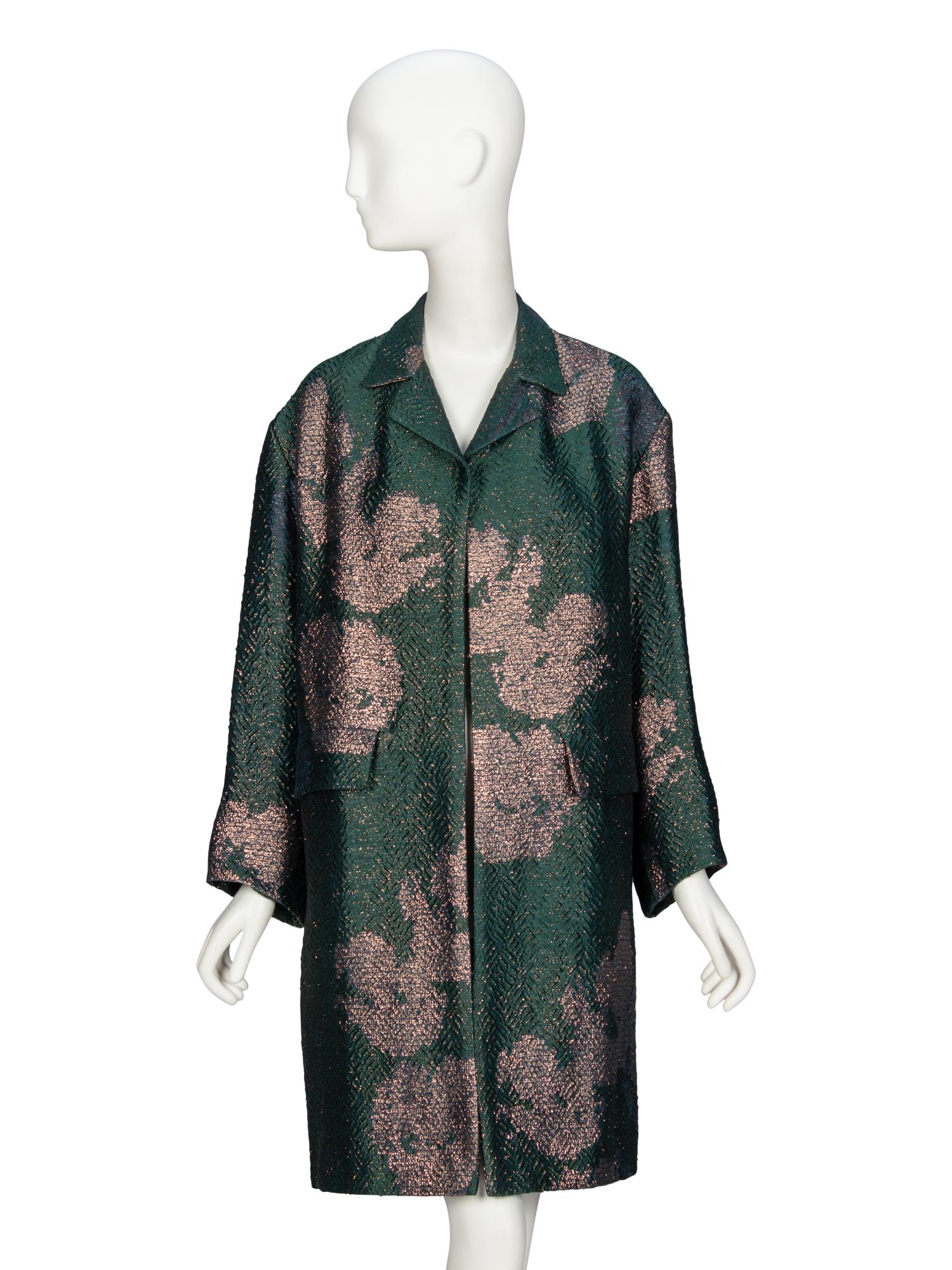 DRIES VAN NOTEN, BROCADE EVENING COAT