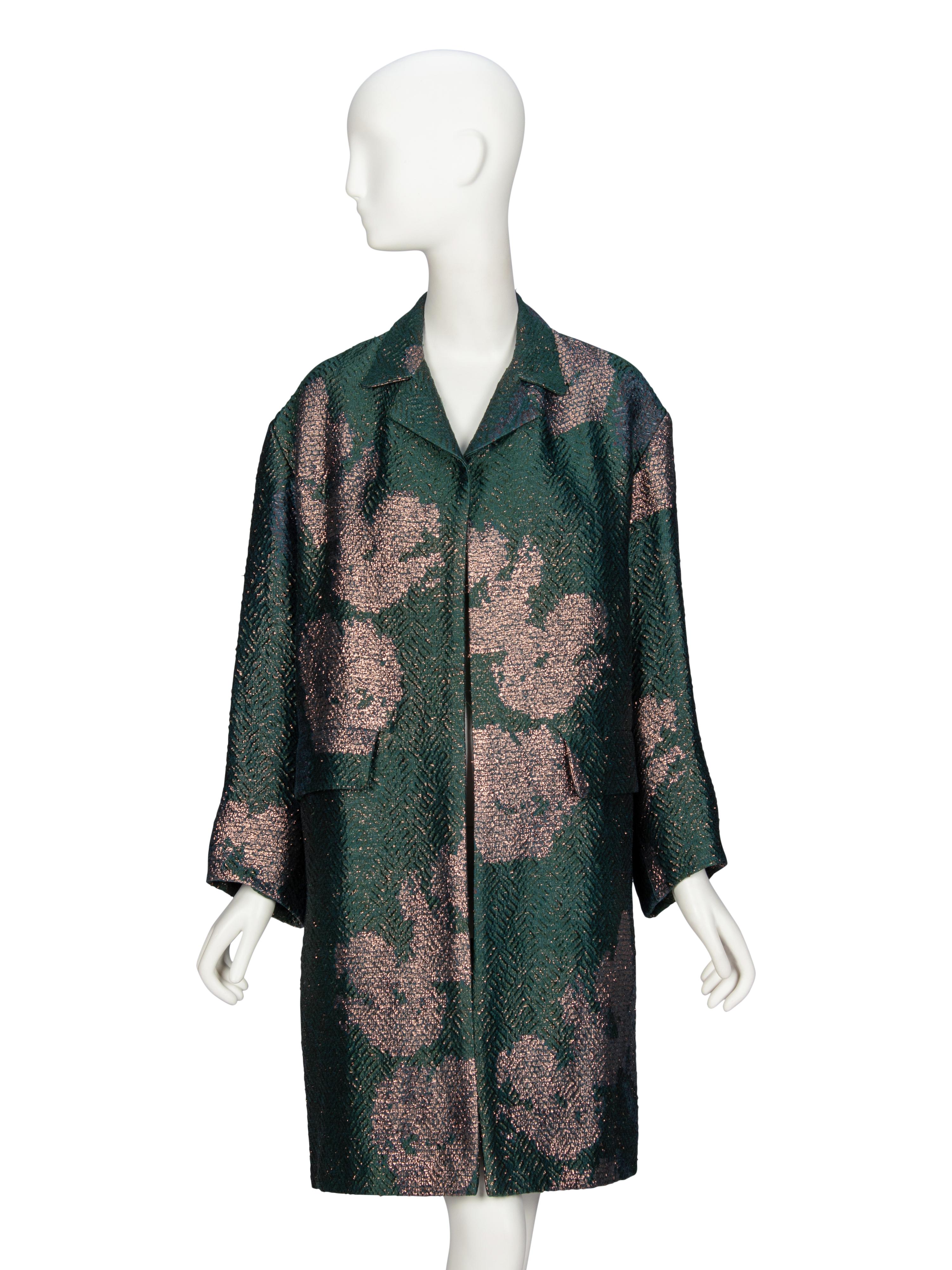 DRIES VAN NOTEN, BROCADE EVENING COAT