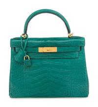 HERMÈS, KELLY RETOURNE 28 IN MATTE ALLIGATOR
