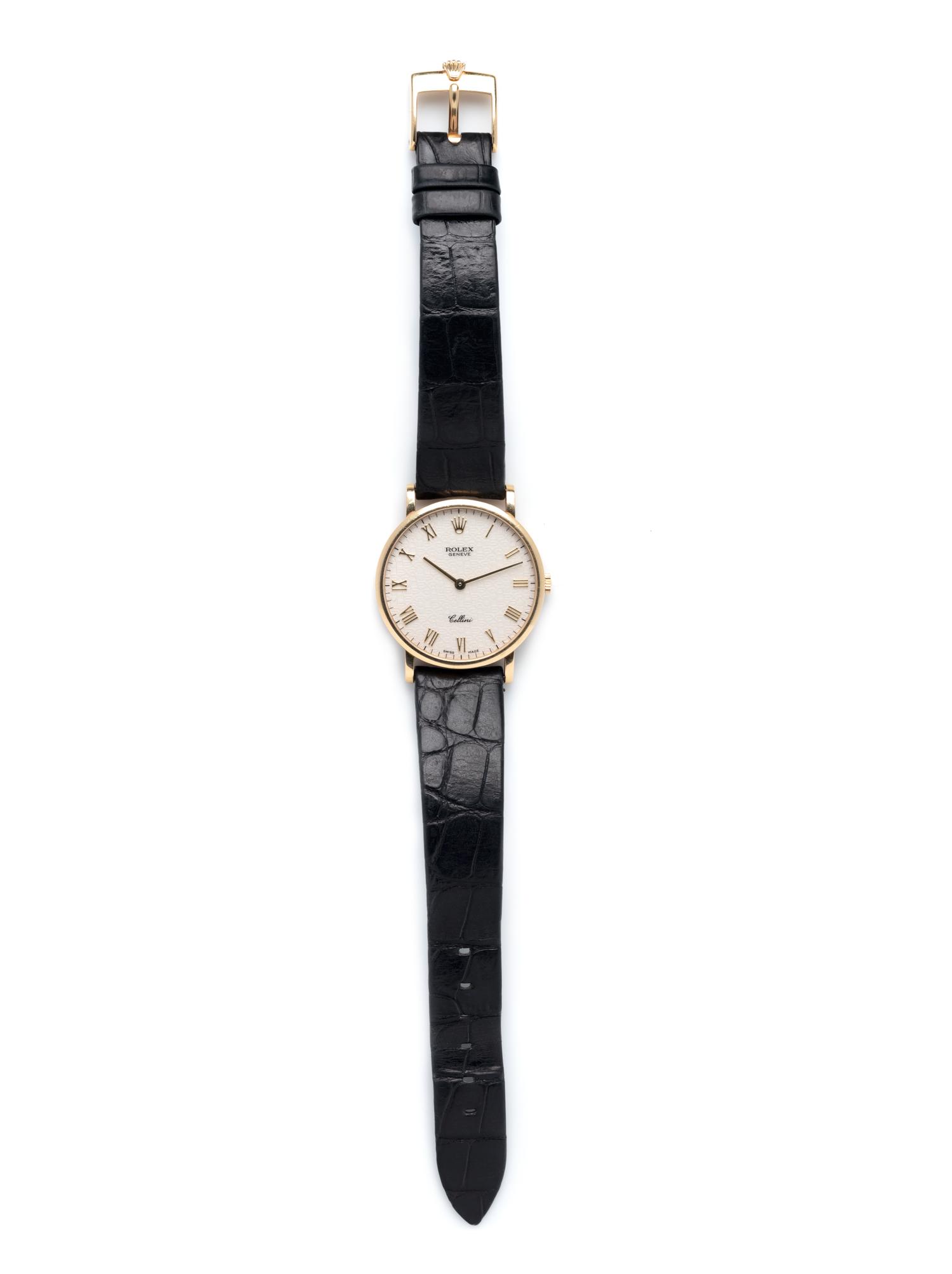 ROLEX, REF. 5112 18K YELLOW GOLD 'CELLINI' WRISTWATCH