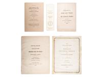 [NUMISMATICS -- AUCTION CATALOGUES]. A group of 4 rare numismatic auction catalogues, comprising: