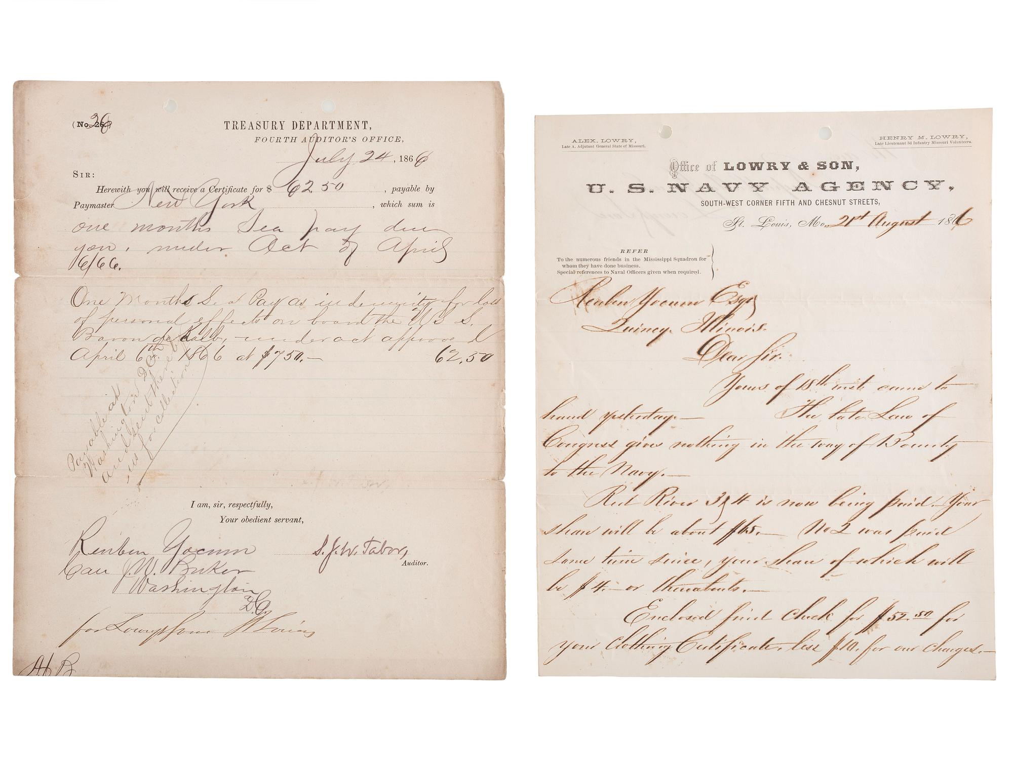 [SLAVERY & ABOLITION] -- [COCKRAN, Francis S. (1814-1886)]. Archive of letters to Maryland abolitionist and Underground Railroad supporter, comprising: