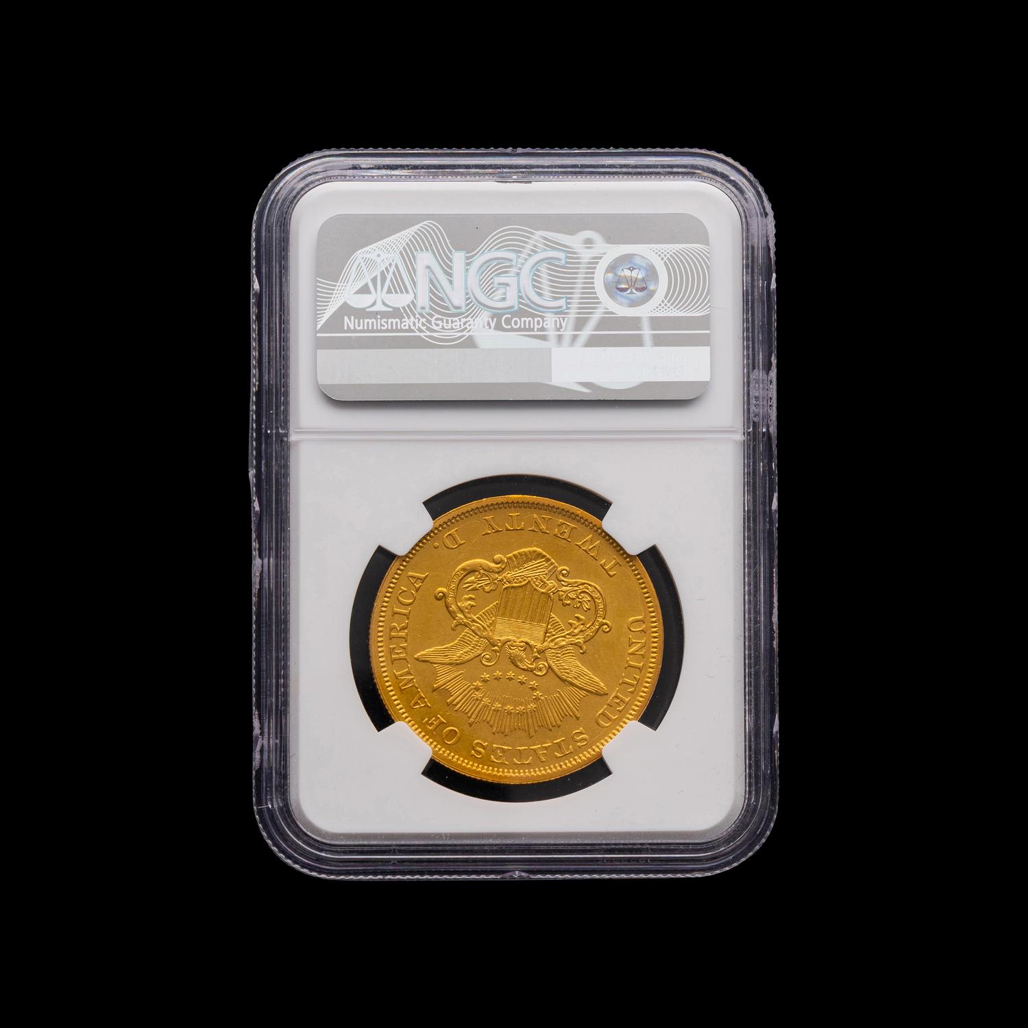 An 1850 Liberty Head $20 Gold Coin [NGC MS61]