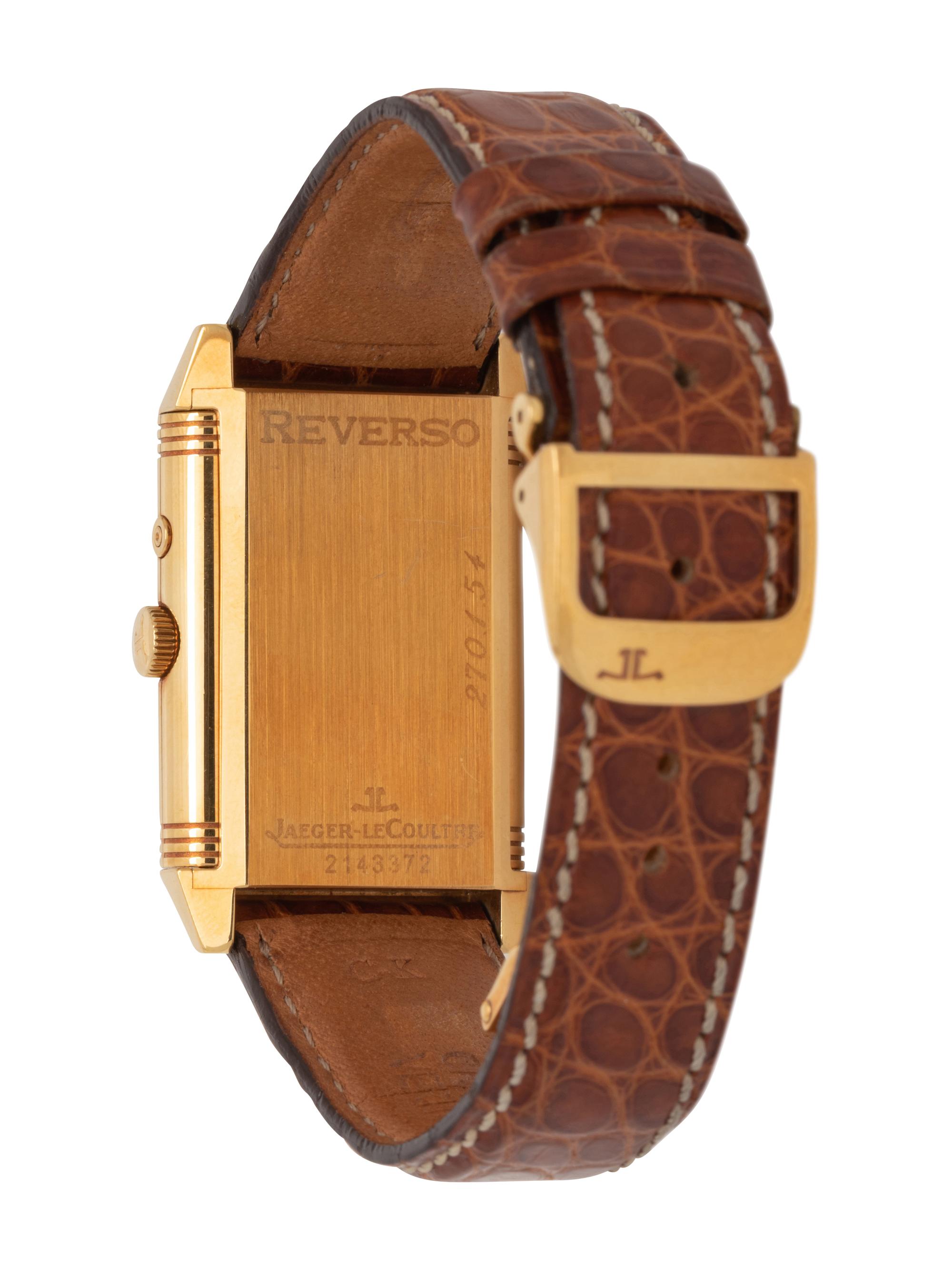 JAEGER-LECOULTRE, REF. 270.1.54 18K ROSE GOLD 'REVERSO DAY/NIGHT' WATCH