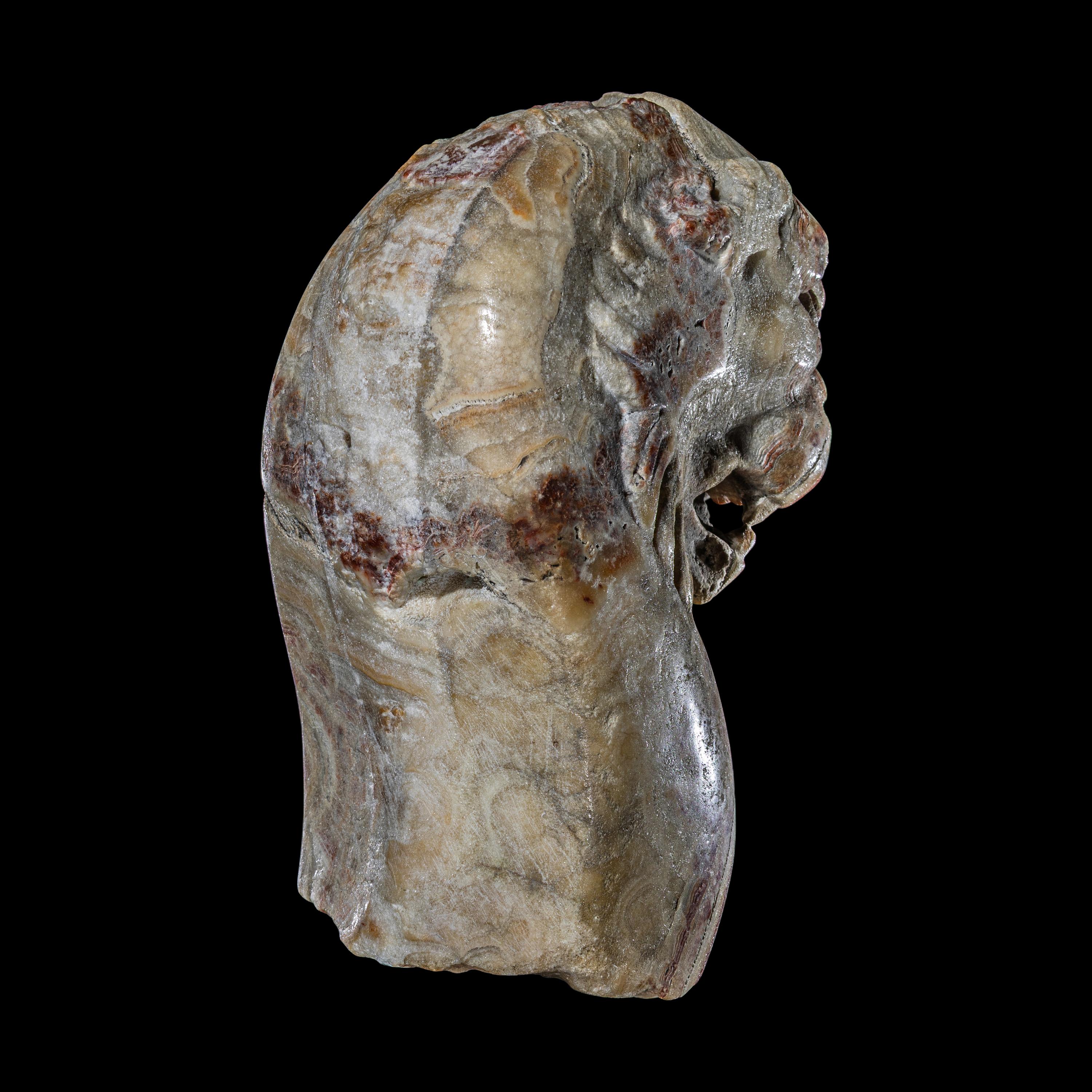 A Roman Alabaster Trapezophoros Fragment in the Form of a Panther