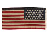 [FLAGS]. 44-star American flag made by Piggolt Bros. & Co., London. Ca 1890.