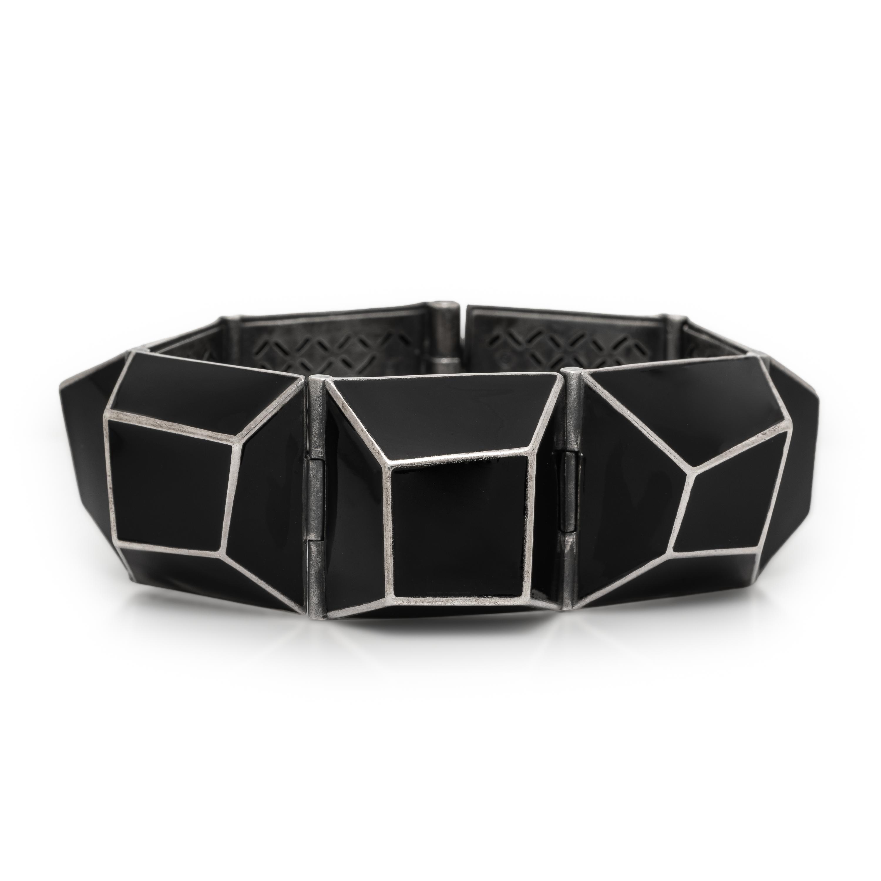 Bottega Veneta, Sterling Silver and Enamel Bracelet