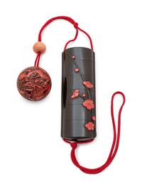 A Red and Black Lacquer Five-Case Inro