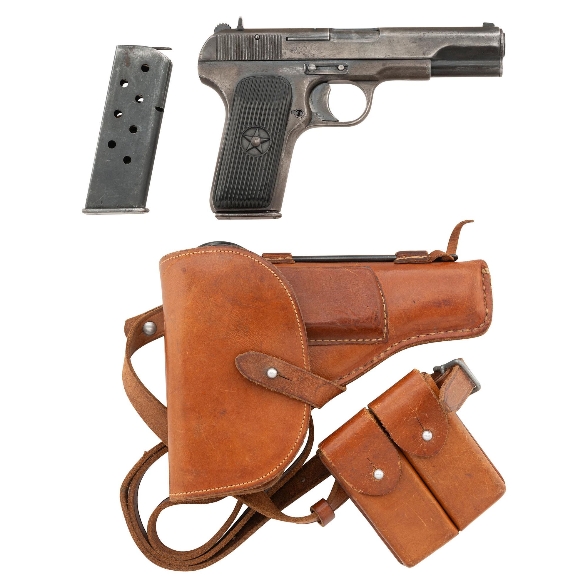 **Possible Vietnam War Bring Back Chinese Type 54 Tokarev with Holster, belt, and magazine pouch