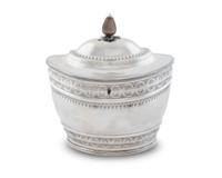 A George III Silver Tea Caddy — Peter, Ann and William Bateman, London, 1801