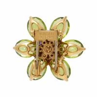 Van Cleef & Arpels, 'Fleurs d'Hawaï', Purple Sapphire, Peridot, and Yellow Gold Flower Brooch