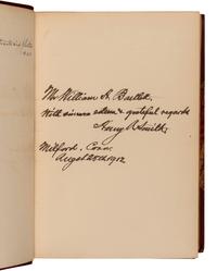 [WASHINGTON, George (1732-1799).] -- CARRINGTON, Henry Beebee (1824-1912), General. Washington the Soldier . New York: Charles Scribner's Sons, 1899.