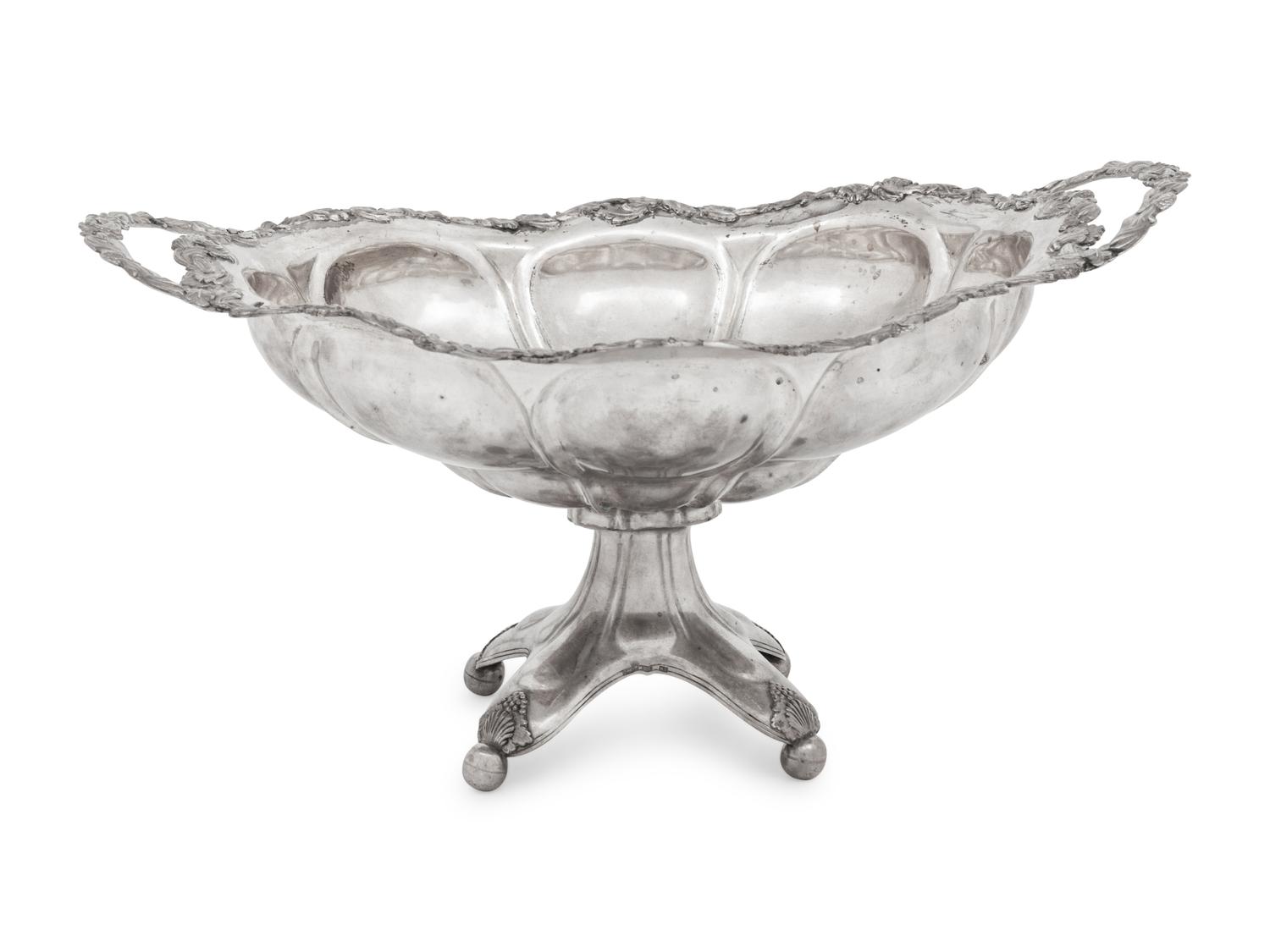 A Swedish Silver Centerpiece