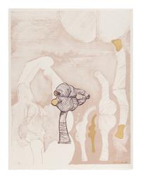 Plucked Chicken Press Portfolio (a group of 8 lithographs by various Chicago artists, with portfolio case)