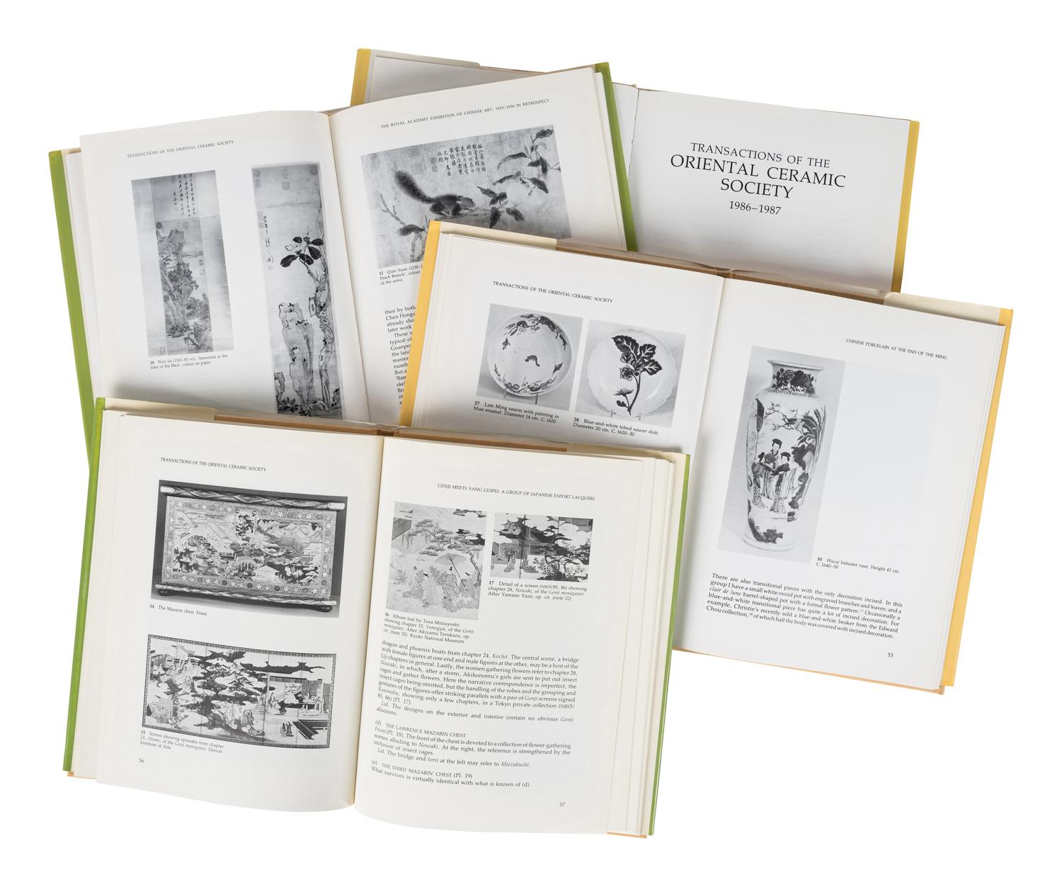 [ORIENTAL CERAMIC SOCIETY] A group of transactions of the Oriental Ceramic Society, comprising:
