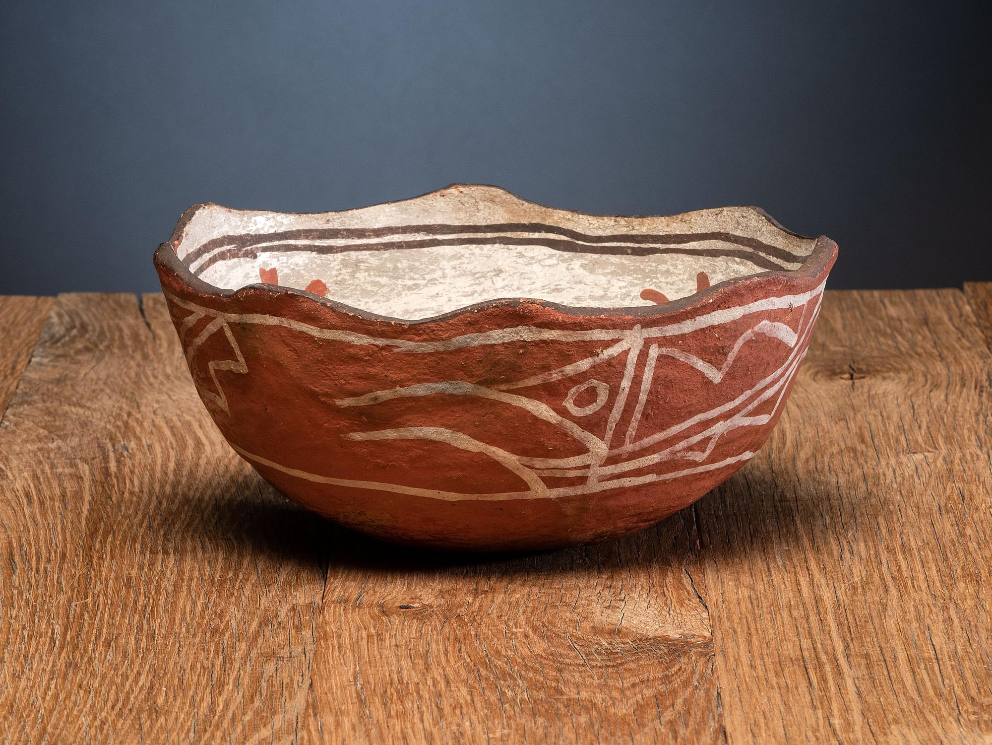 Zuni Polychrome Pottery Bowl