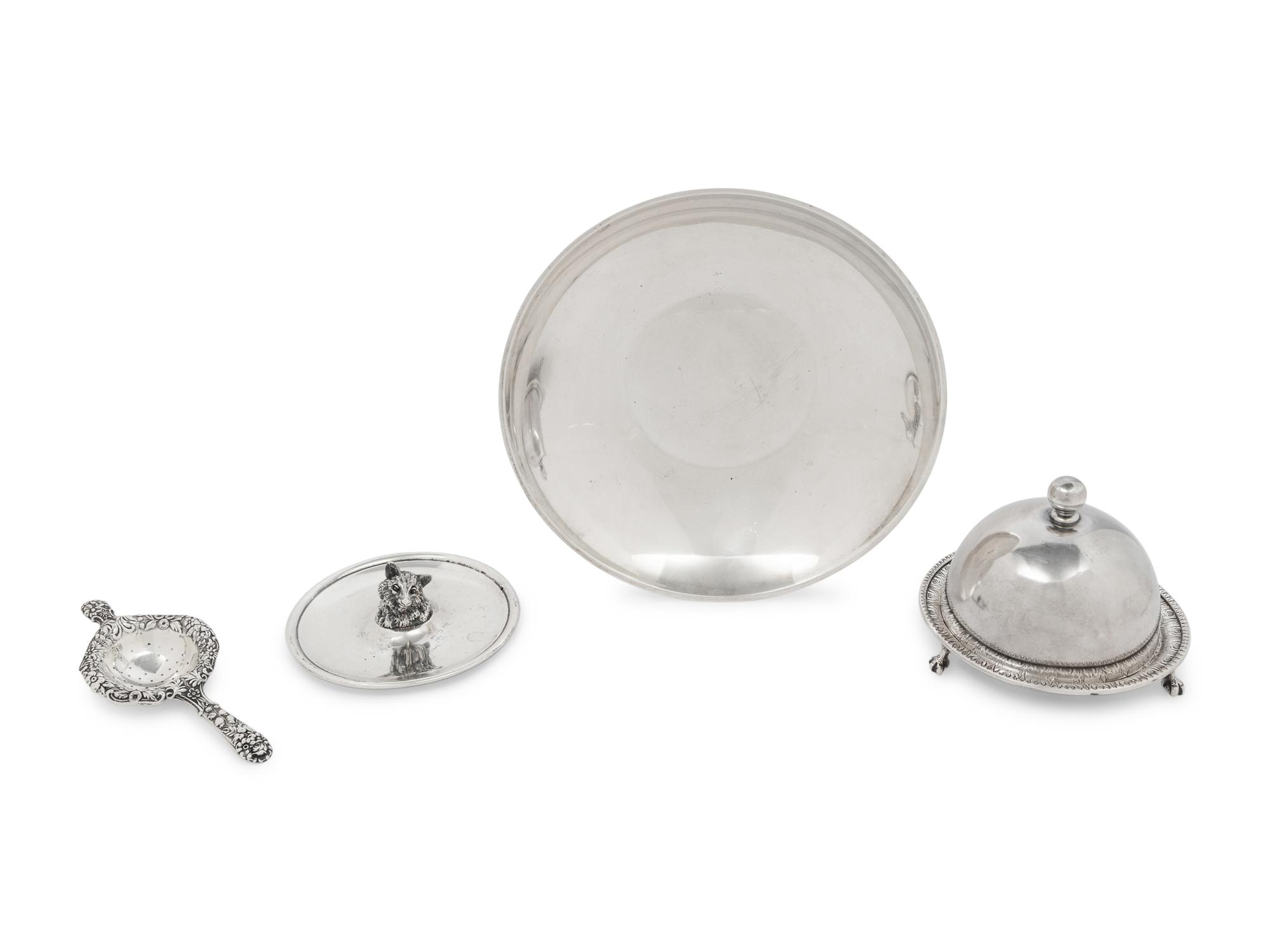 A Collection of Four S. Kirk and Son Silver Table Articles