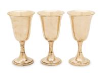 A Set of Twelve American Silver Water Goblets