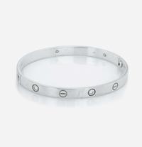 An 18K white gold and diamond bracelet, Cartier Love Bracelet