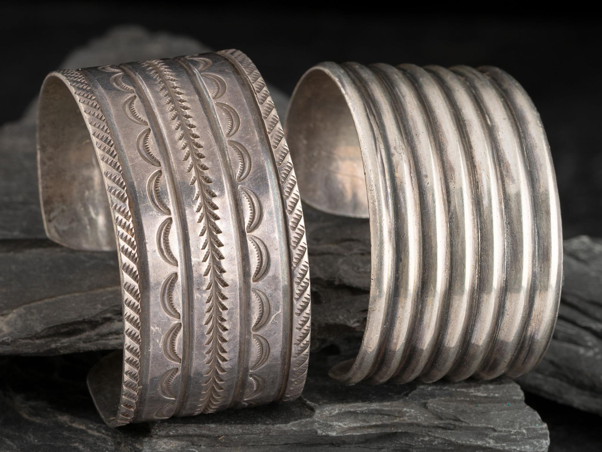 Navajo Silver Cuff Bracelets