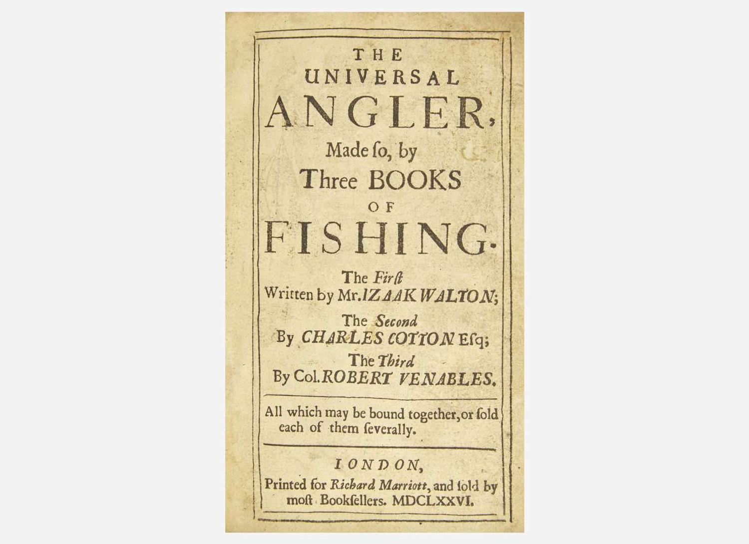 [Fishing] Walton, Izaak, et al.: The Universal Angler...