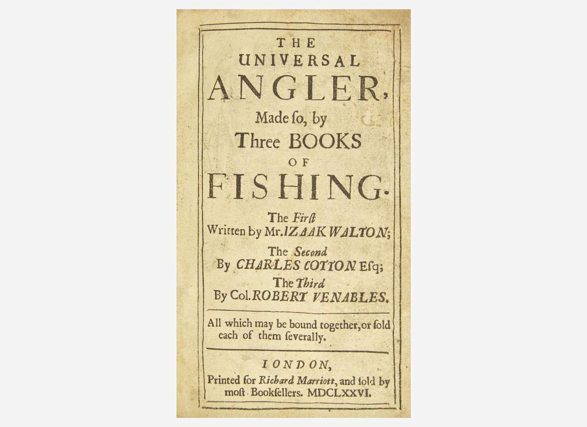 [Fishing] Walton, Izaak, et al.: The Universal Angler...