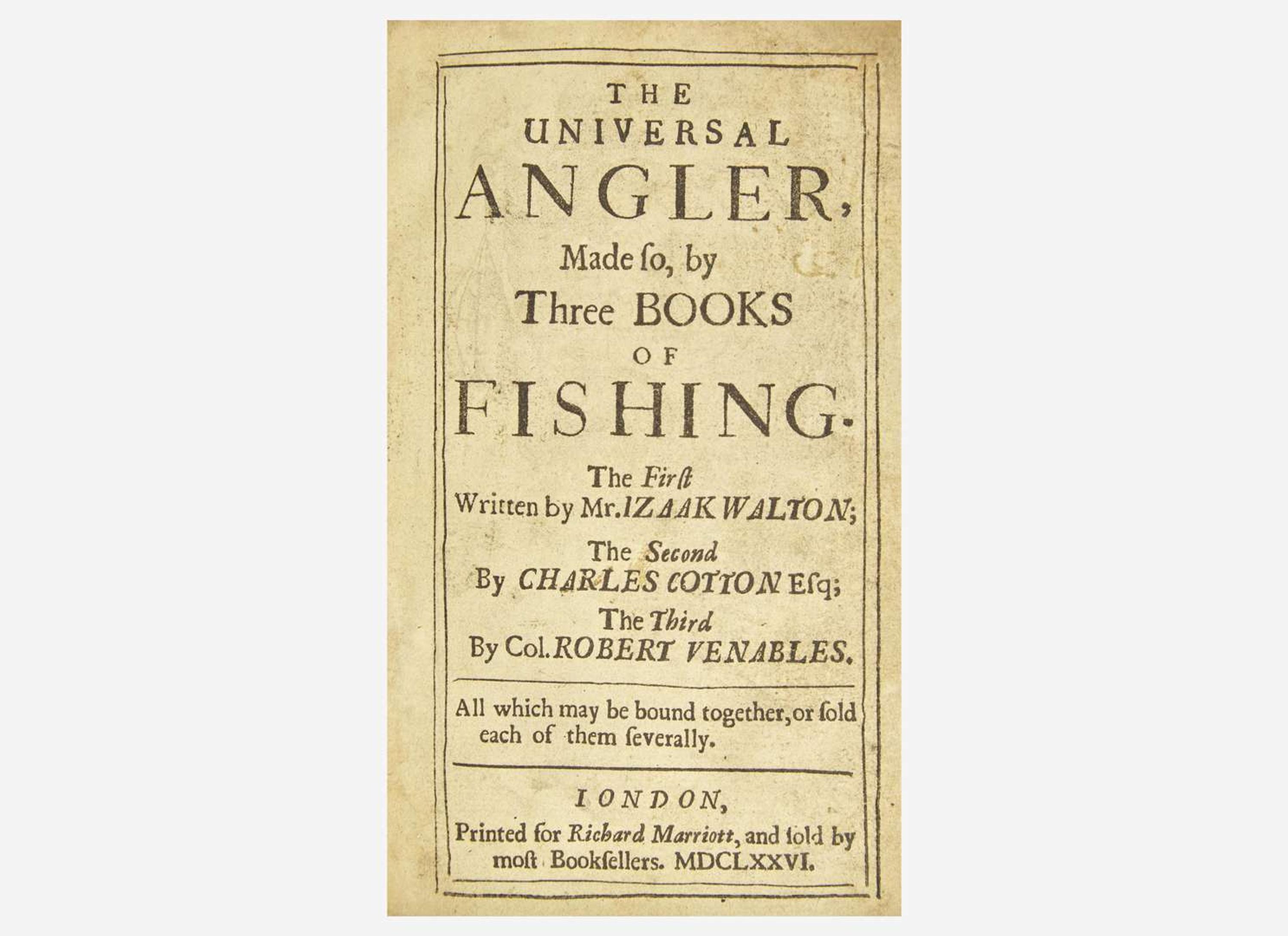 [Fishing] Walton, Izaak, et al.: The Universal Angler...