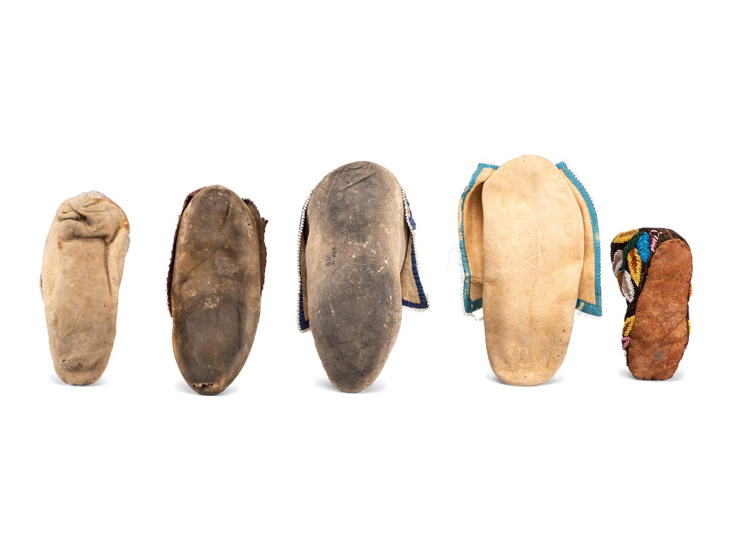 Northeastern Beaded Single Moccasins