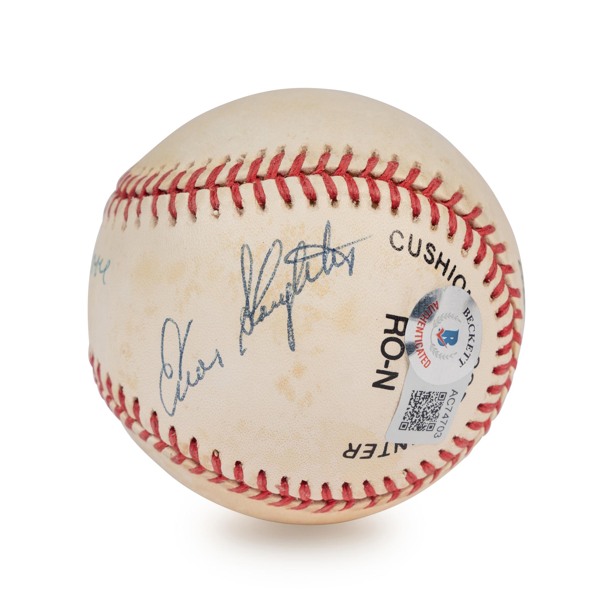 A Stan Musial, Terry Moore, and Enos Slaughter Signed Autograph Baseball (Beckett Authentication Services Letter)
