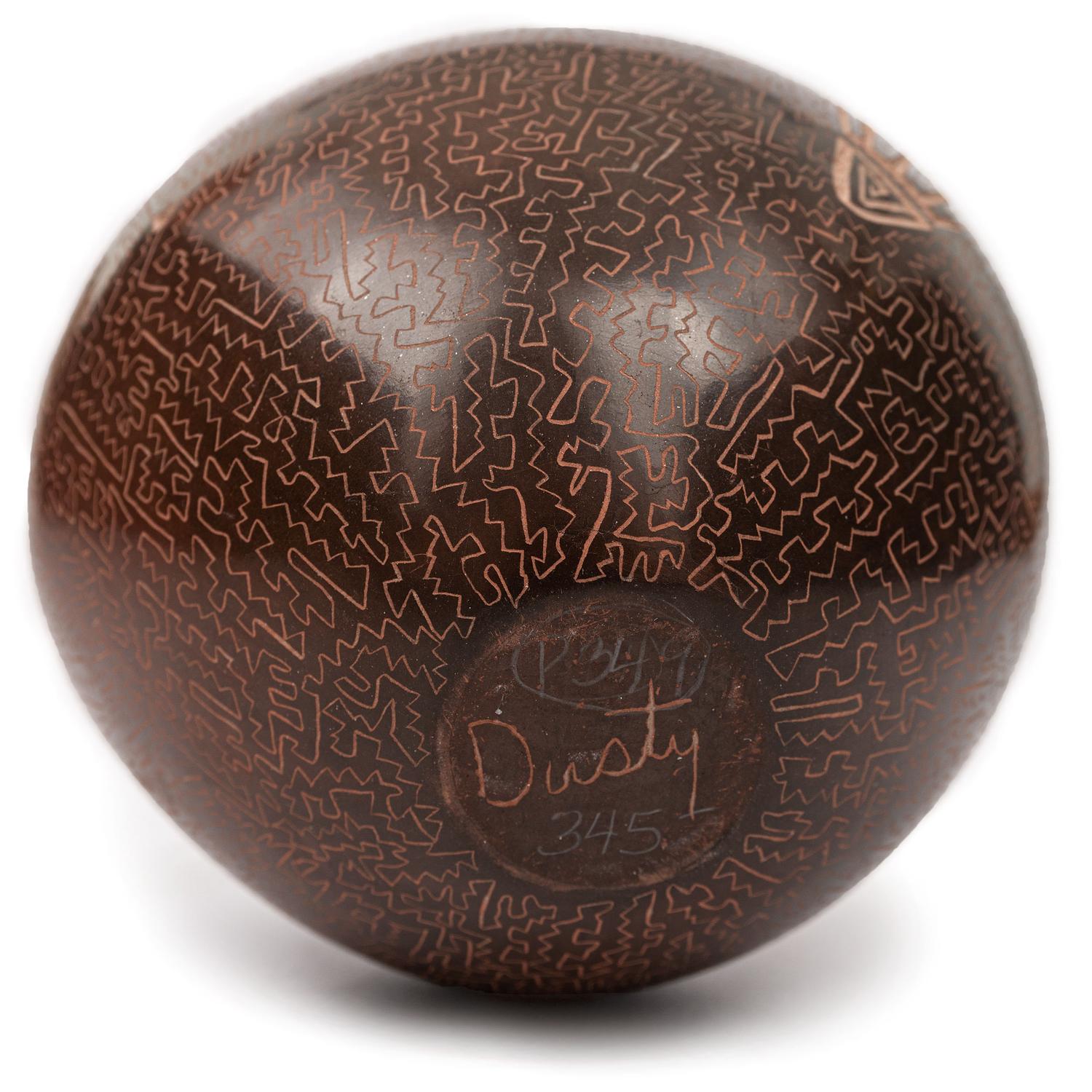 Sgraffito Pottery Jar