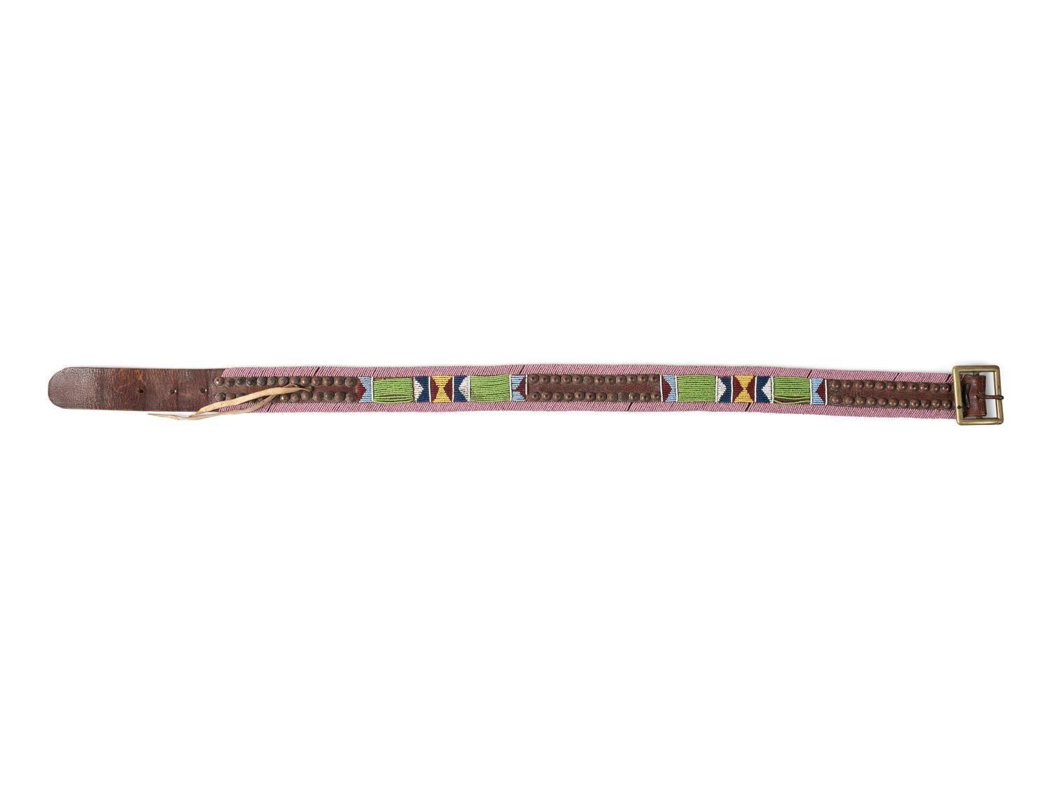 Apsáalooke [Crow] Beaded and Tacked Belt