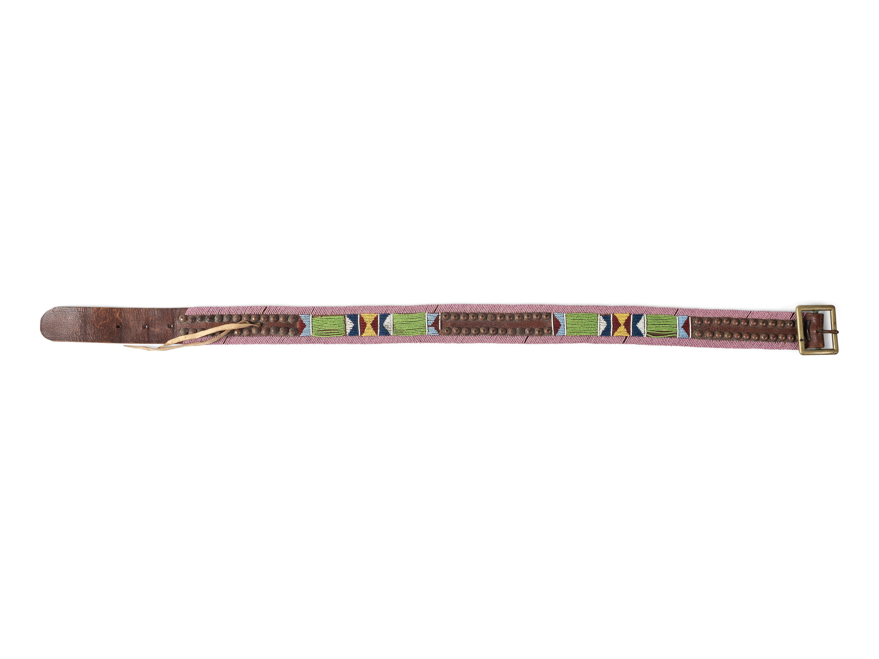 Apsáalooke [Crow] Beaded and Tacked Belt