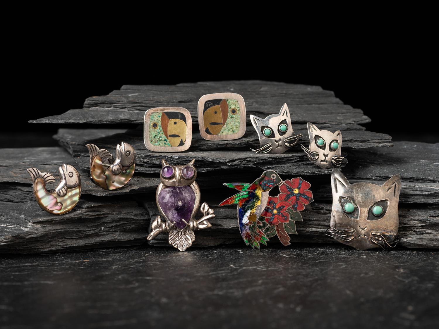 Taxco Sterling Silver Animal Jewelry