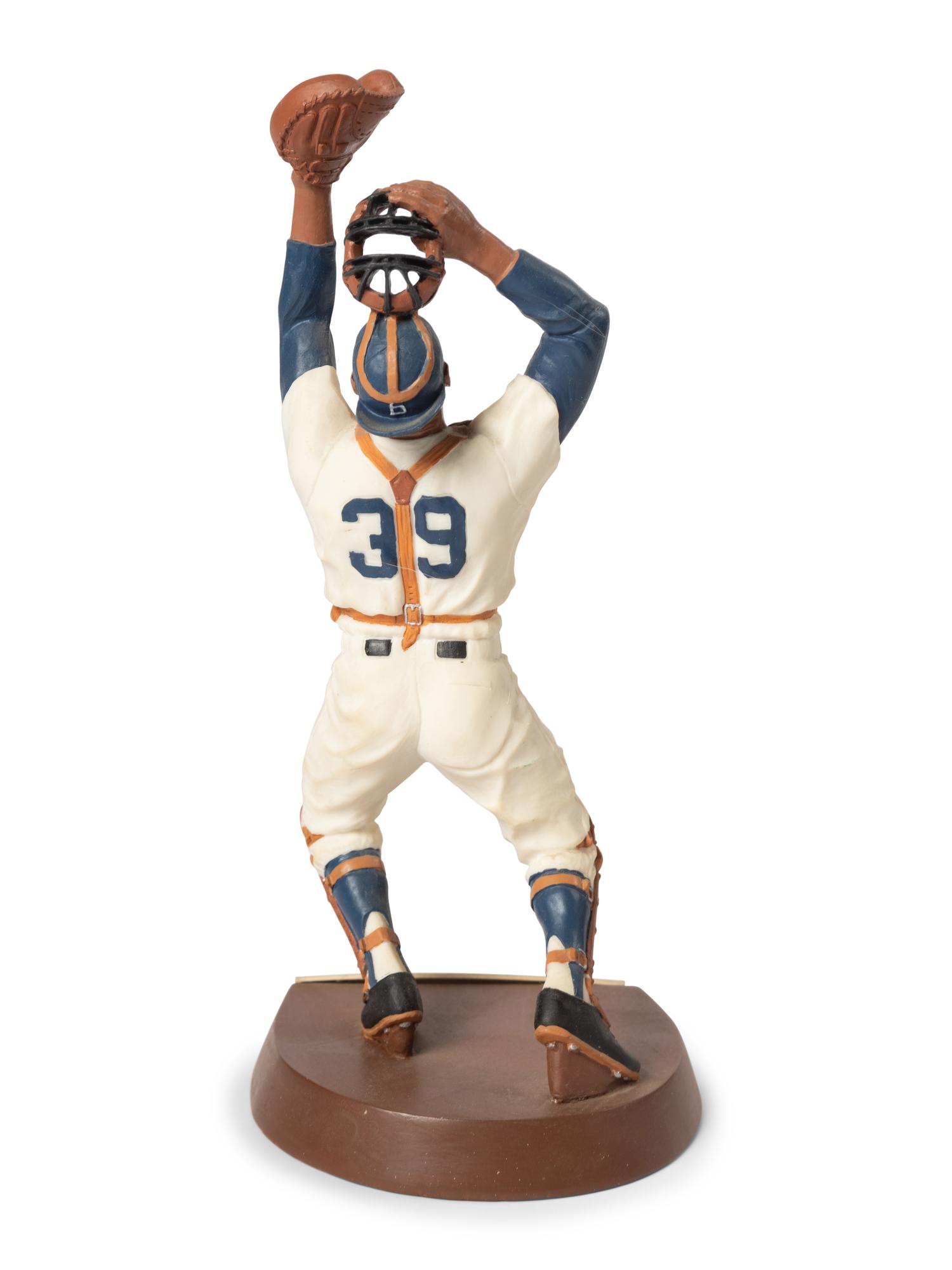 A Roy Campanella Signed Autograph Salvino Figure