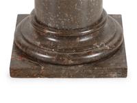 A Neoclassical Carved Marble Pedestal