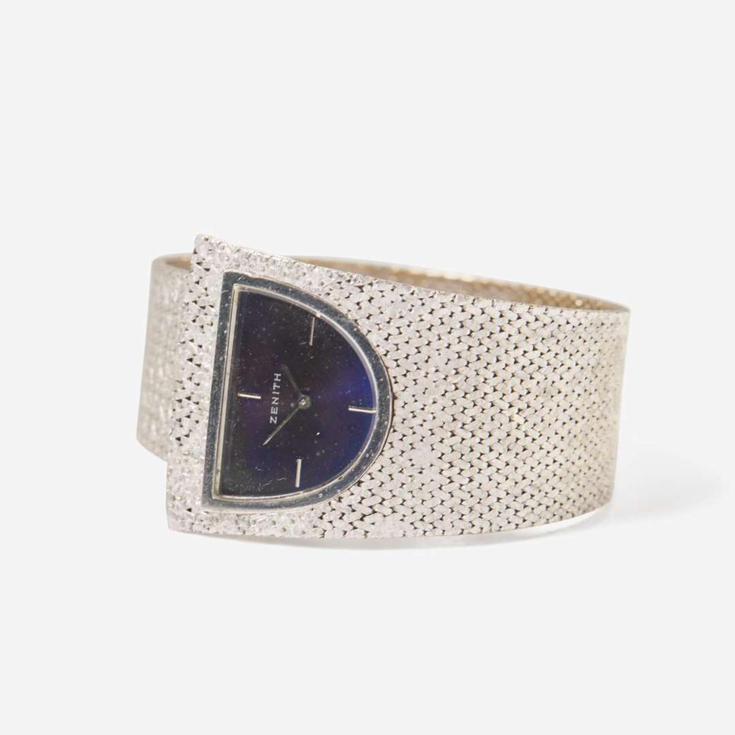 A Ladies 18K White Gold Zenith Watch