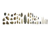 A Group Neolithic and Native American Stone Tools and Weapons
