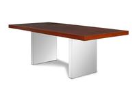 An Edward Wormley For Dunbar Rosewood and Polished Steel Model #4412 Executive Desk
