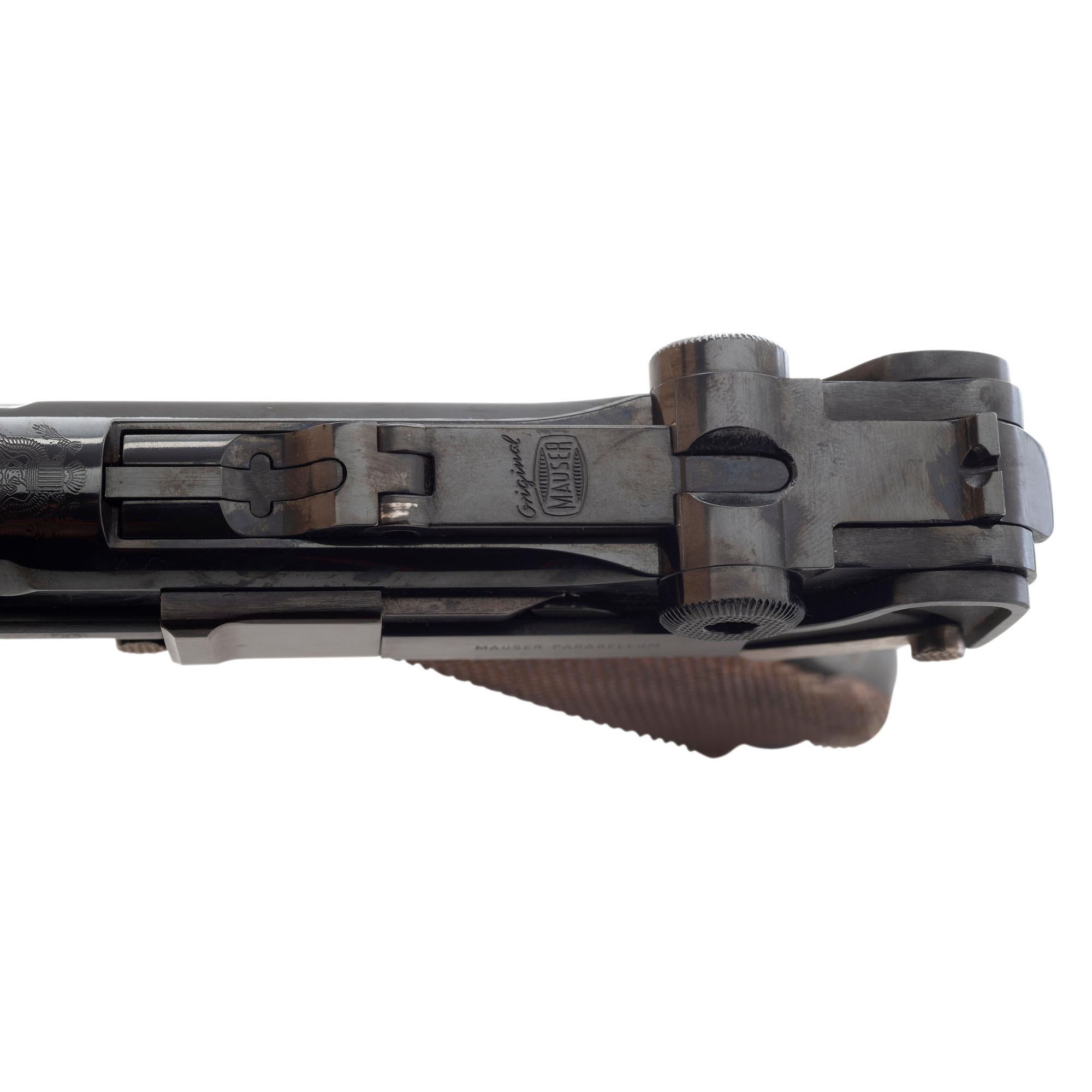 *Interarms "Swiss-Style" Mauser Eagle P.08 .30 Luger Pistol In Factory Box
