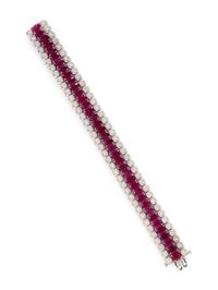 RUBY AND DIAMOND BRACELET