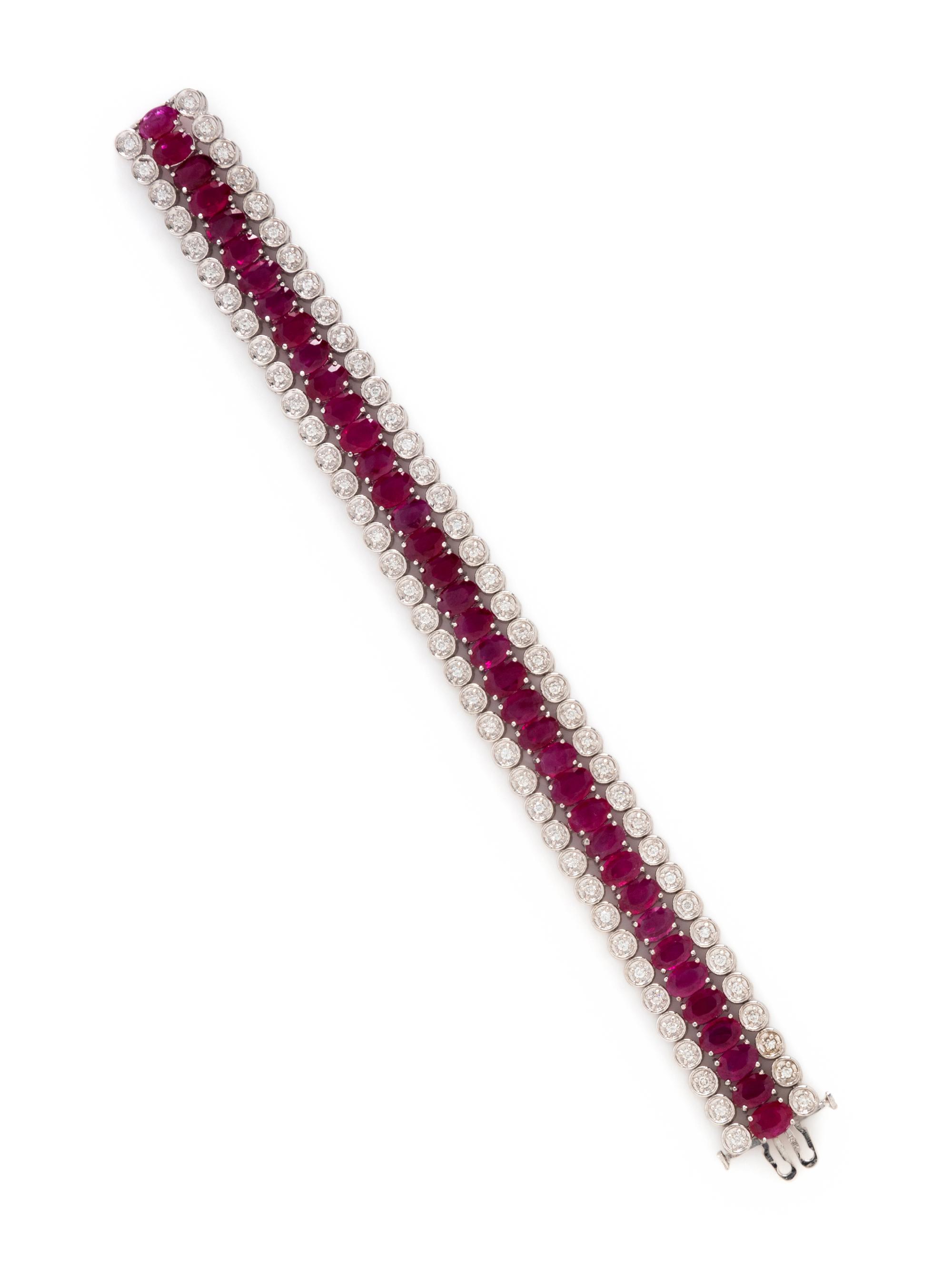 RUBY AND DIAMOND BRACELET