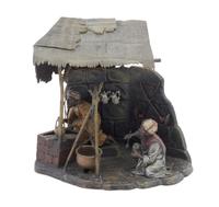 An Austrian Cold Paingted Bronze Figural Lamp Height 7 7/8 inches. — CIRCA 1900