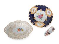 Three Meissen Porcelain Articles