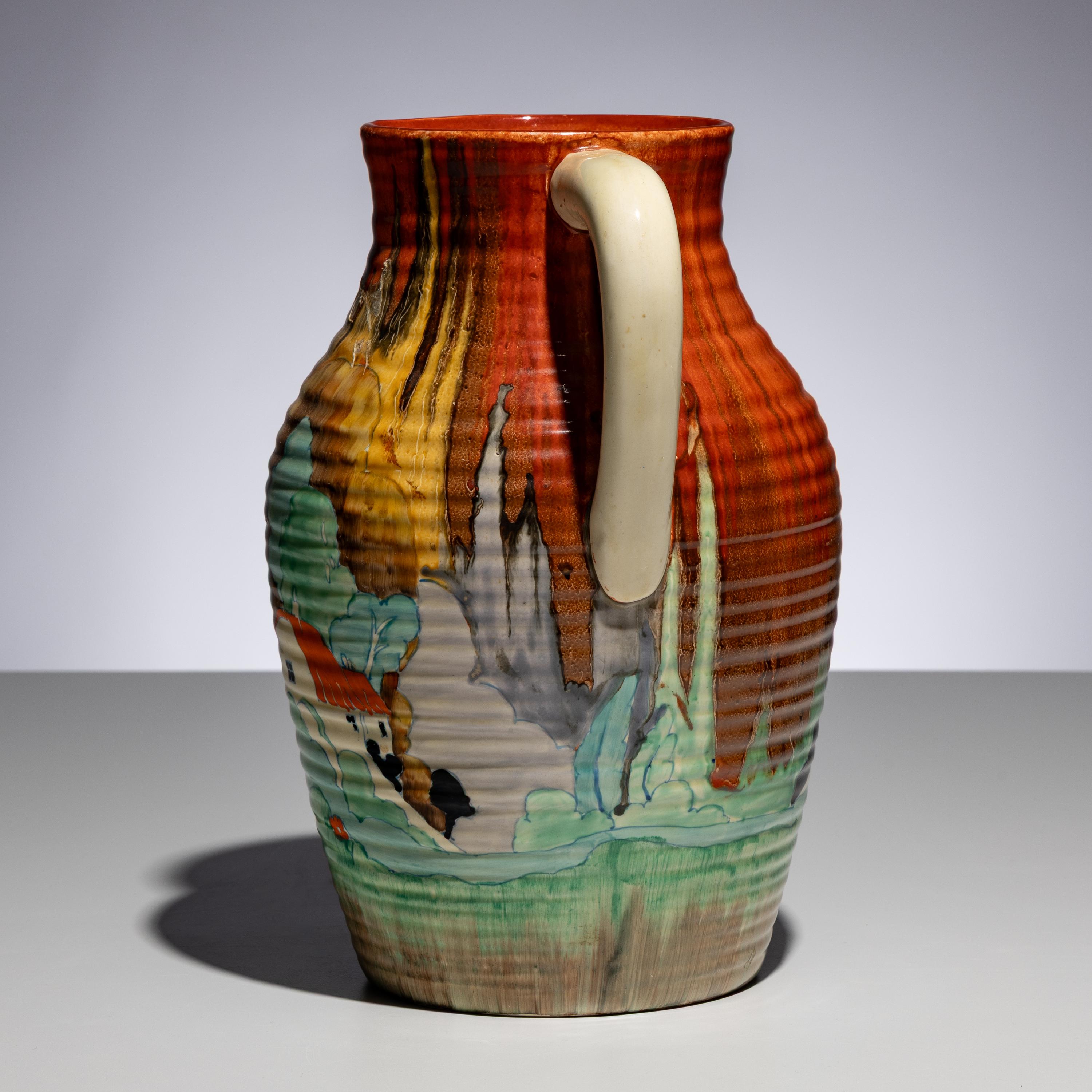 Clarice Cliff (English, 1899–1972) — Forest Glen pattern Jug