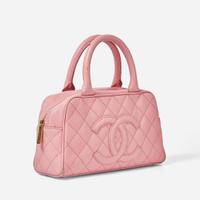 A Pink Chanel Mini Bowling Bag Chanel