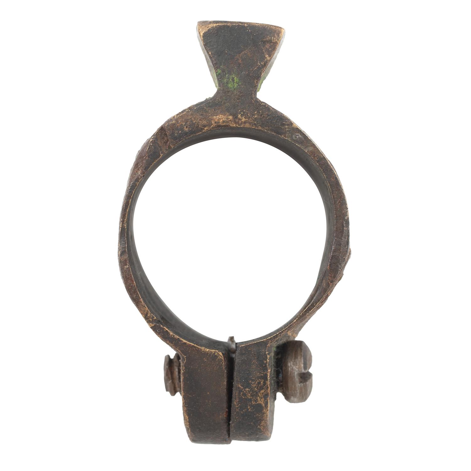 Confederate Brass Saber Bayonet Adapter with Cook & Brother Style Triangular Lug